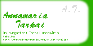 annamaria tarpai business card